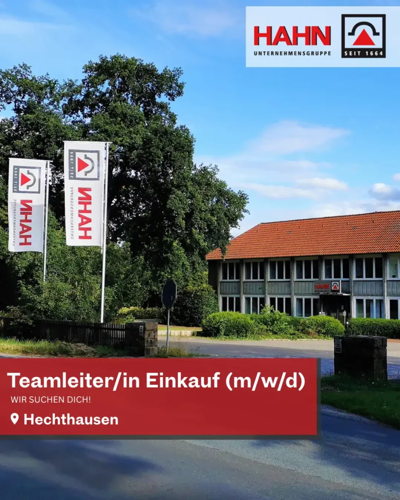 JD_Hahn_GmbH_Co_KG_Stellenanzeige_Teamleiter_Einkauf